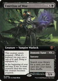 Emeritus of Woe (Extended Art) -  Foil (SOS-324) - Secrets of Strixhaven