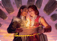 Joined Researchers Art Card (Gold-Stamped Signature) -  (ASSOS-005) - Art Series: Secrets of Strixhaven