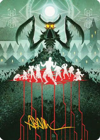 Feed the Swarm Art Card (Gold-Stamped Signature) -  (ASSOS-044) - Art Series: Secrets of Strixhaven