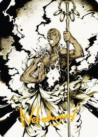 Burst Lightning Art Card (Gold-Stamped Signature) -  (ASSOS-051) - Art Series: Secrets of Strixhaven