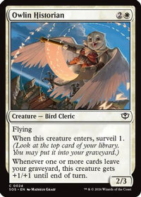 Owlin Historian -  Foil (SOS-024) - Secrets of Strixhaven
