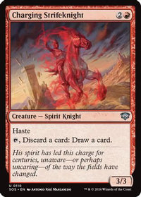 Charging Strikeknight -  Foil (SOS-110) - Secrets of Strixhaven
