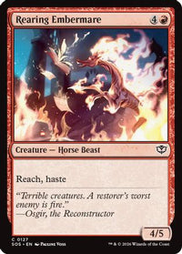Rearing Embermare -  Foil (SOS-127) - Secrets of Strixhaven