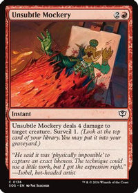 Unsubtle Mockery -  Foil (SOS-136) - Secrets of Strixhaven