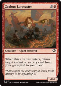 Zealous Lorecaster -  Foil (SOS-137) - Secrets of Strixhaven