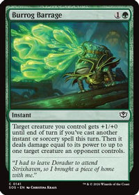 Burrog Barrage -  Foil (SOS-141) - Secrets of Strixhaven
