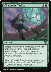 Chelonian Tackle -  Foil (SOS-142) - Secrets of Strixhaven