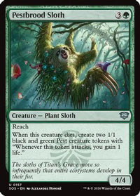 Pestbrood Sloth -  Foil (SOS-157) - Secrets of Strixhaven