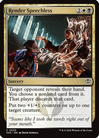Render Speechless -  Foil (SOS-220) - Secrets of Strixhaven