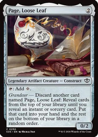 Page, Loose Leaf -  (SOS-250) - Secrets of Strixhaven