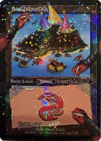 Mountain (7128) (Pool Party Foil) -  Foil (SLD-7128) - Secret Lair Drop Series