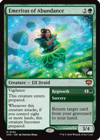Emeritus of Abundance -  Foil (PPSOS-145) - Promo Pack: Secrets of Strixhaven