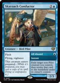 Skycoach Conductor -  Foil (PPSOS-067) - Promo Pack: Secrets of Strixhaven