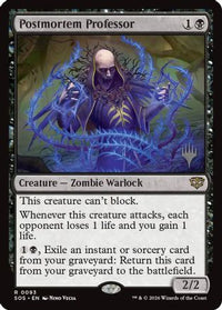 Postmortem Professor -  Foil (PPSOS-093) - Promo Pack: Secrets of Strixhaven