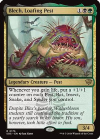 Blech, Loafing Pest -  Foil (PPSOS-176) - Promo Pack: Secrets of Strixhaven