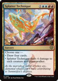 Splatter Technique -  Foil (PPSOS-231) - Promo Pack: Secrets of Strixhaven
