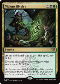 Vicious Rivalry -  Foil (PPSOS-241) - Promo Pack: Secrets of Strixhaven