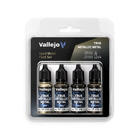 True Metallic Metal Set: Aged Metal (4 Color Set), 18 ml.