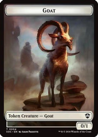 Goat // Fungus Beast Double-Sided Token -  Foil (SOC-4 // 17) - Commander: Secrets of Strixhaven