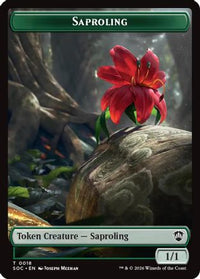 Saproling // Pest (0023) Double-Sided Token -  (SOC-18 // 23) - Commander: Secrets of Strixhaven