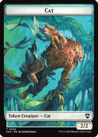 Cat // Inkling (0022) Double-Sided Token -  Foil (SOC-2 // 22) - Commander: Secrets of Strixhaven