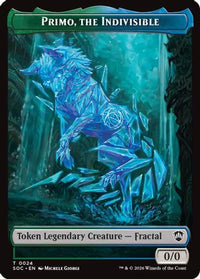 Primo, The Indivisble // Treasure Double-Sided Token -  (SOC-24 // 12) - Commander: Secrets of Strixhaven