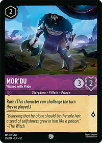 Mor'du - Wicked with Pride (35/204) Cold Foil - Wilds Unknown