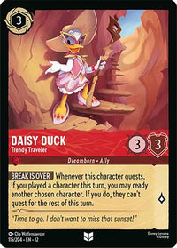 Daisy Duck - Trendy Traveler (115/204) Cold Foil - Wilds Unknown