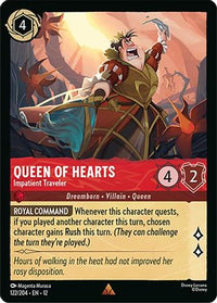 Queen of Hearts - Impatient Traveler (122/204)  - Wilds Unknown