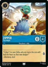 Zipper - Tiny Helper (148/204) Cold Foil - Wilds Unknown