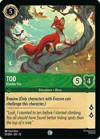 Tod - Nimble Fox (72/204) Cold Foil - Wilds Unknown