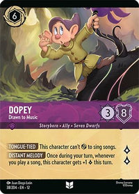Dopey - Drawn to Music (Foil) (38/204) Cold Foil - Wilds Unknown