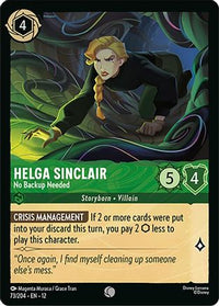 Helga Sinclair - No Backup Needed (73/204)  - Wilds Unknown