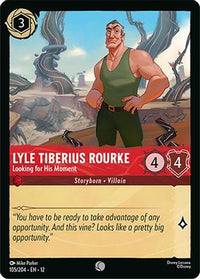 Lyle Tiberius Rourke - Looking for His Moment (105/204) Cold Foil - Wilds Unknown