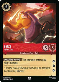 Zeus - Defiant God (109/204)  - Wilds Unknown