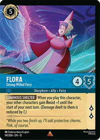 Flora - Strong-Willed Fairy (Foil) (141/204) Cold Foil - Wilds Unknown
