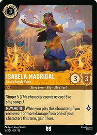Isabela Madrigal - Such a Lovely Voice (16/204) Cold Foil - Wilds Unknown