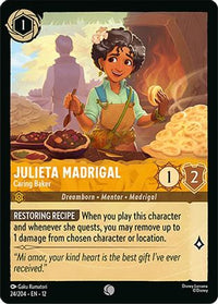 Julieta Madrigal - Caring Baker (24/204) Cold Foil - Wilds Unknown