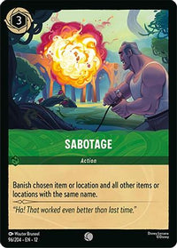 Sabotage (96/204) Cold Foil - Wilds Unknown