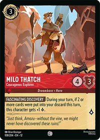 Milo Thatch - Courageous Explorer (108/204) Cold Foil - Wilds Unknown