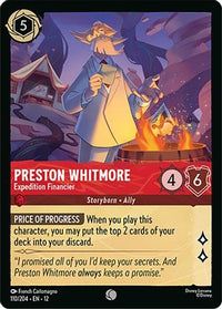 Preston Whitmore - Expedition Financier (110/204) Cold Foil - Wilds Unknown