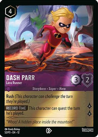 Dash Parr - Lava Runner (52) Cold Foil - Disney Lorcana Promo Cards
