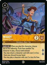 Woody - Helping a Friend (60) Holofoil - Disney Lorcana Promo Cards