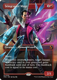 Stingcaster Mage (Borderless) (0329) -  Foil (FRA-329) - Reality Fracture