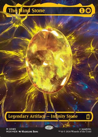 The Mind Stone (Borderless) (Cosmic Foil) -  Foil (MSH-385) - Marvel Super Heroes