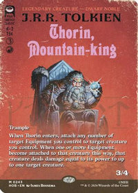 Thorin, Mountain-king (Borderless) -  Foil (HOB-243) - The Hobbit