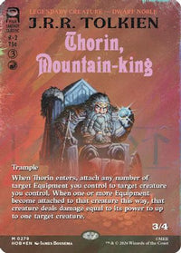 Thorin, Mountain-king (Borderless) (Surge Foil) -  Foil (HOB-279) - The Hobbit