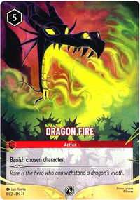 Dragon Fire (9/C2) (1)  - Disney Lorcana Promo Cards