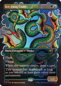 Ice-Fang Coatl (0171) (Rainbow Foil) -  Foil (SLD-171) - Secret Lair Drop Series