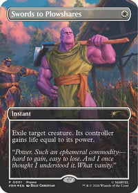 Swords to Plowshares (Borderless) (Magazine Insert) -  Foil (MEDIA-001) - Media Promos